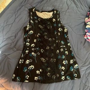 Sleeveless floral top